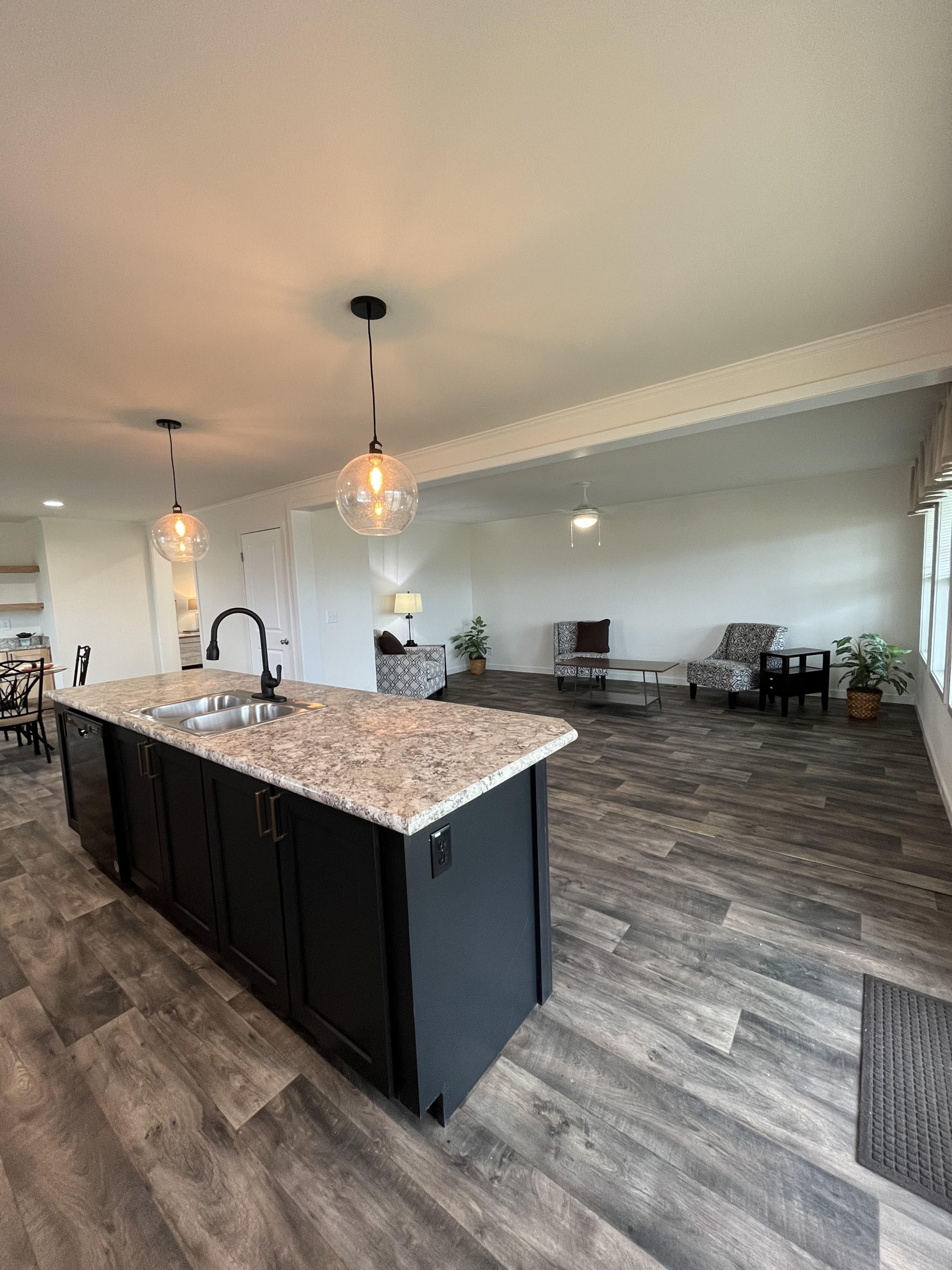 Kitchen to LR w Furniture