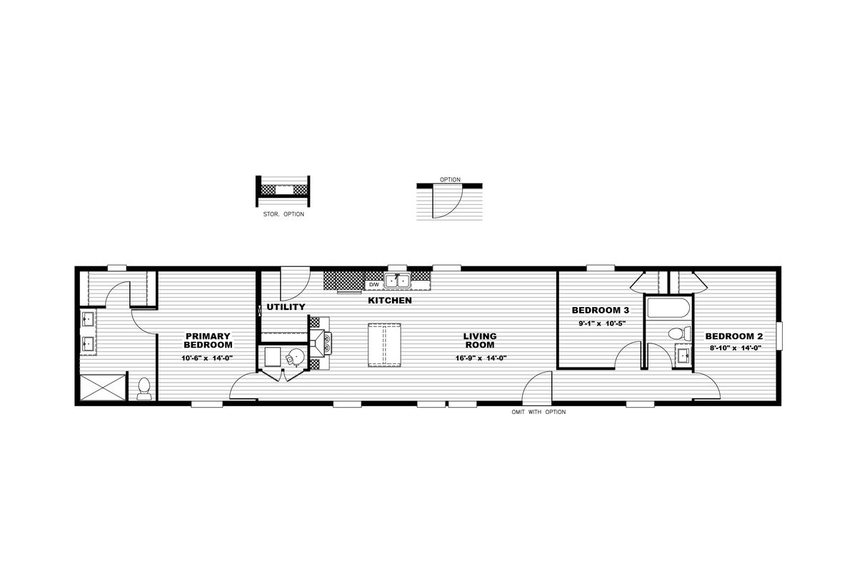 Sweet Caroline 2025 Stock Model 81TMI16763AH Floor Plan